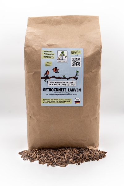 Getrocknete Larven